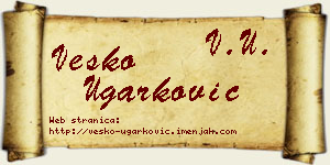 Vesko Ugarković vizit kartica